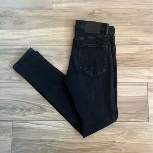 Men’s dark blue all saints cigarette jeans